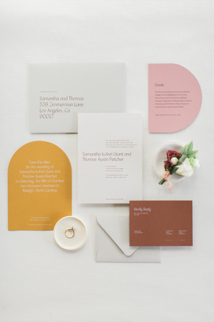 Modern stationery suite
