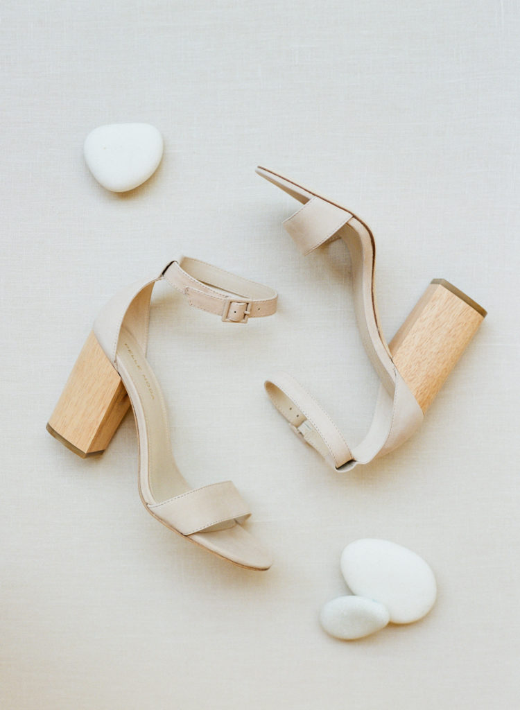 Simple wedding shoes