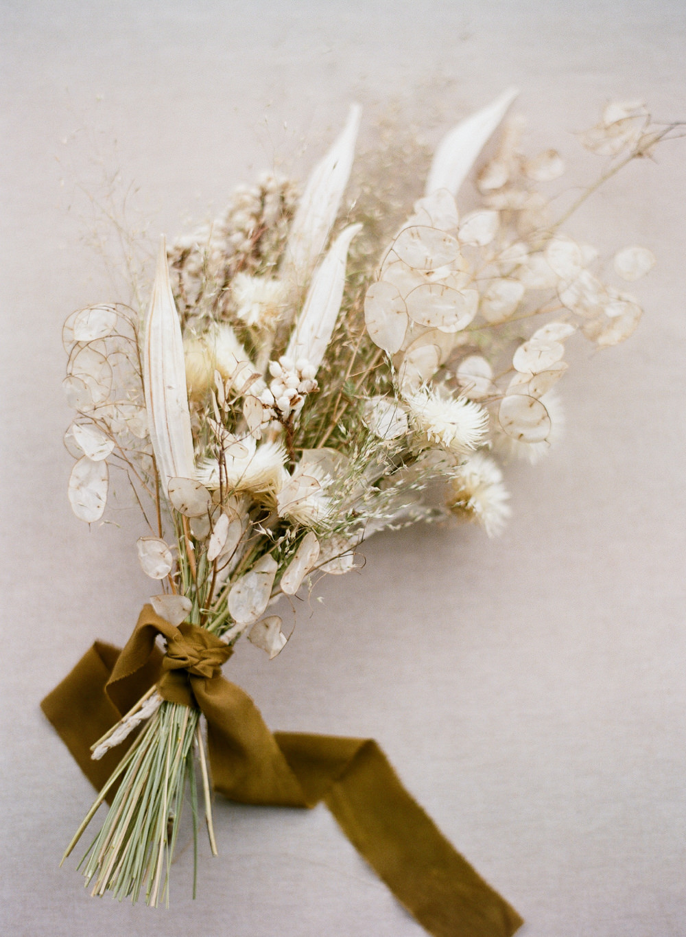 Dried bridal bouquet